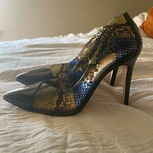 jessica simpson snakeskin heels